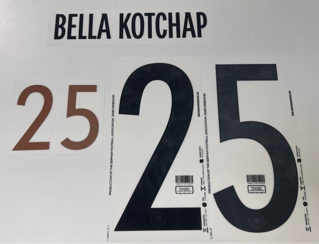 Original WM 22 DFB Deutschland Home Trikot-Flock - BELLA KOTCHAP 25