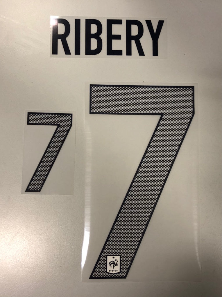 Original Frankreich Trikot-Flock 25cm - RIBÉRY 7