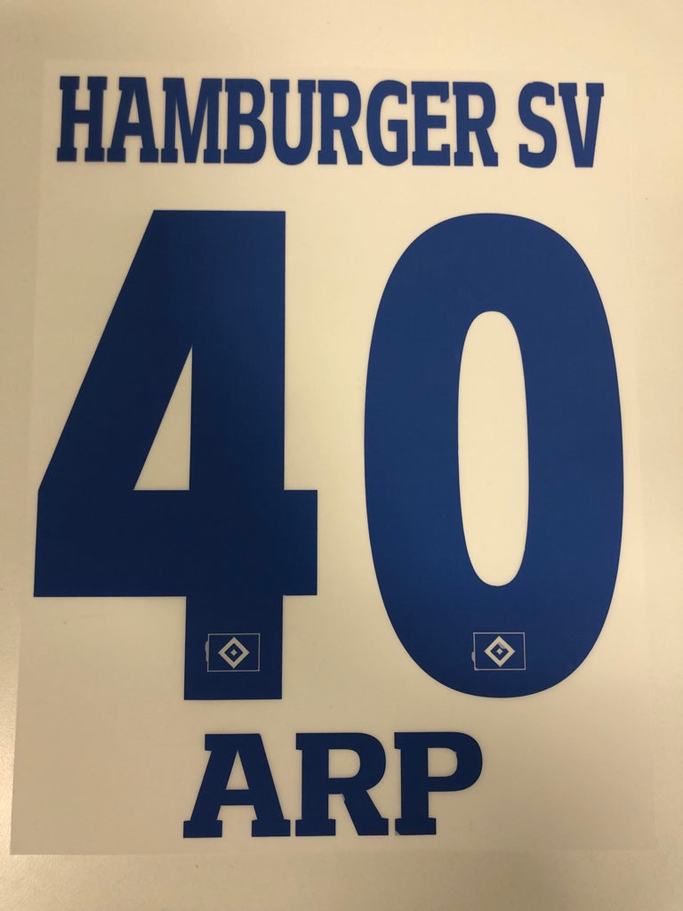 Original Trikot-Flock Hamburger SV 26cm - ARP 40