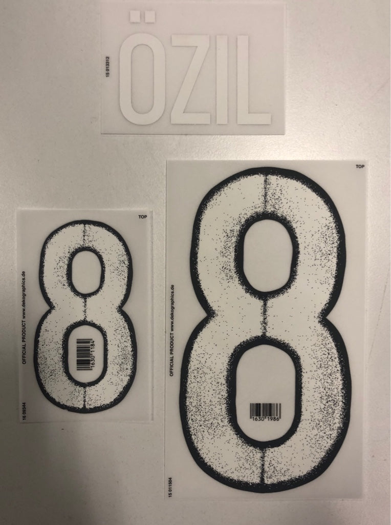 Original EM 2016 DFB Deutschland Away Trikot-Flock - ÖZIL 8