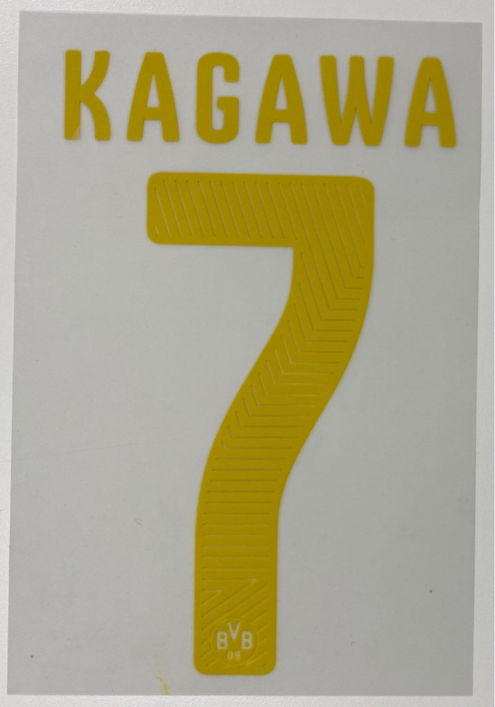 Original BVB Borussia Dortmund Trikot-Flock 17cm - KAGAWA 7