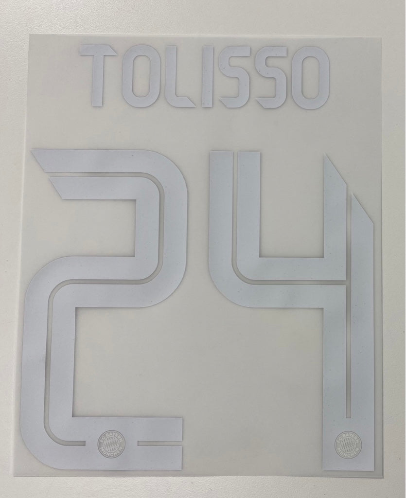 Original FC Bayern München Trikot-Flock 23cm - TOLISSO 24