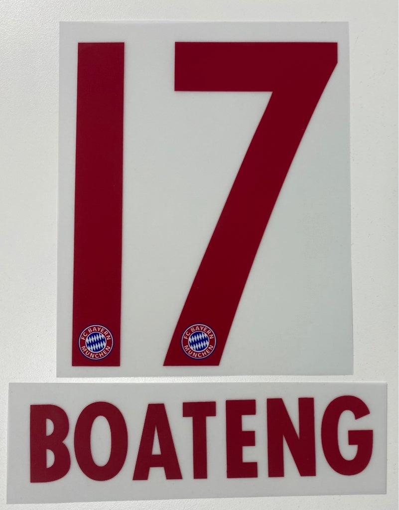 Original FC Bayern München Trikot-Flock 23cm - BOATENG 17