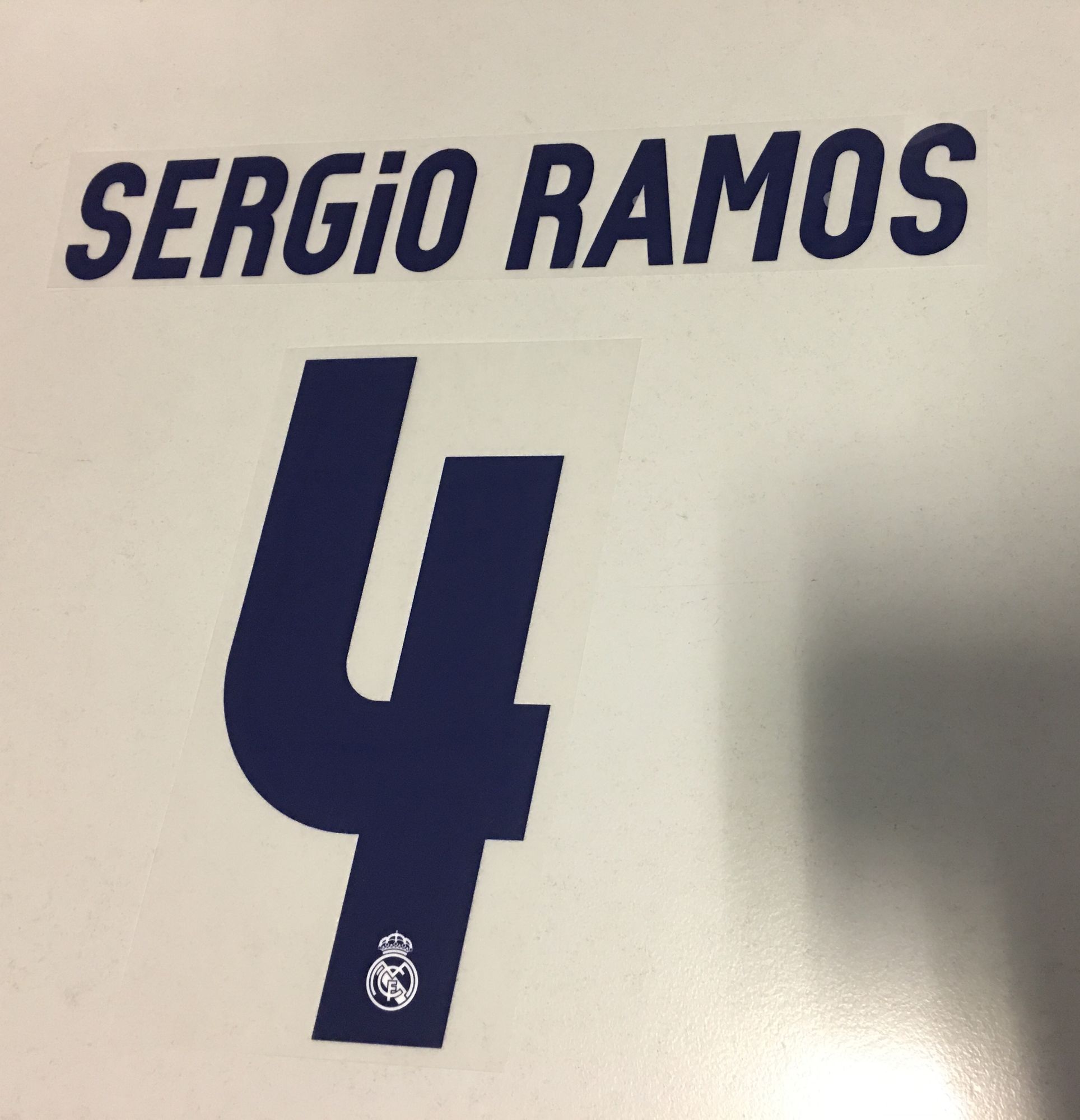 Original Real Madrid Trikot-Flock 17cm - SERGIO RAMOS 4