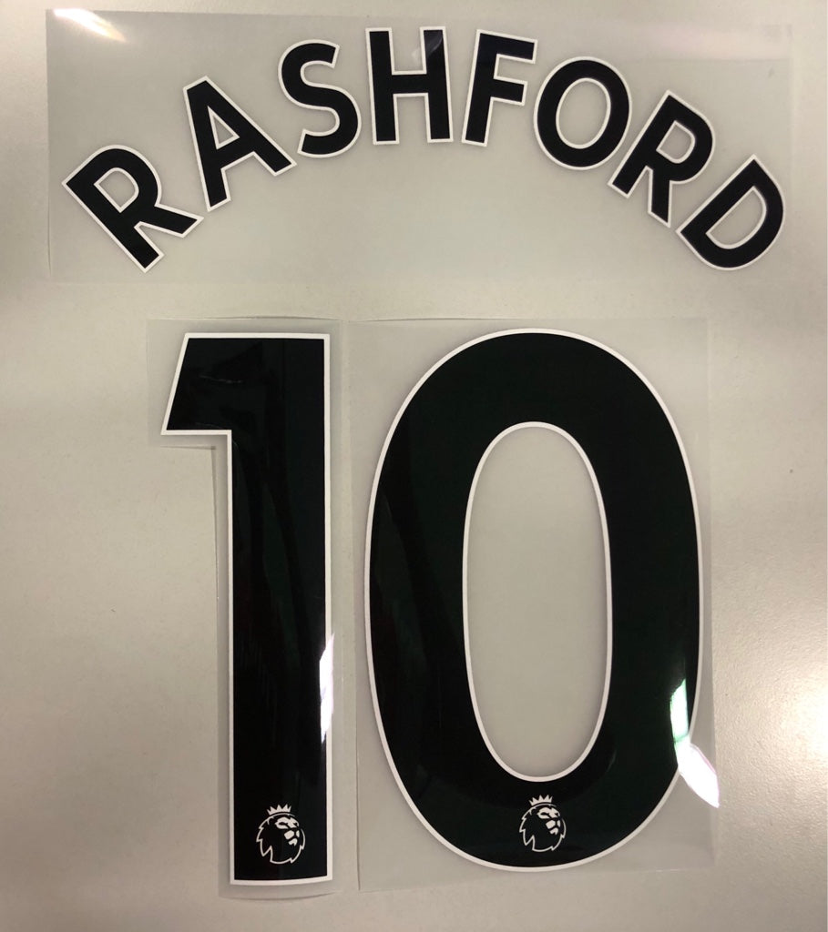 Original Trikot-Flock Premier League 16cm - RASHFORD 10