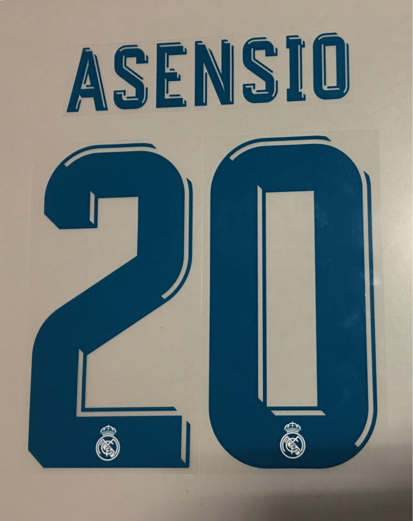 Original Real Madrid Trikot-Flock 17cm - ASENSIO 20