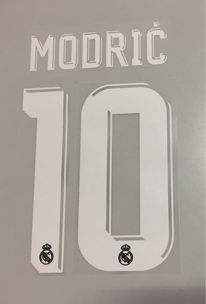 Original Real Madrid Trikot-Flock 17cm - MODRIC` 10