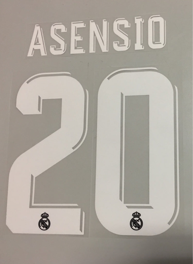 Original Real Madrid Trikot-Flock 17cm - ASENSIO 20