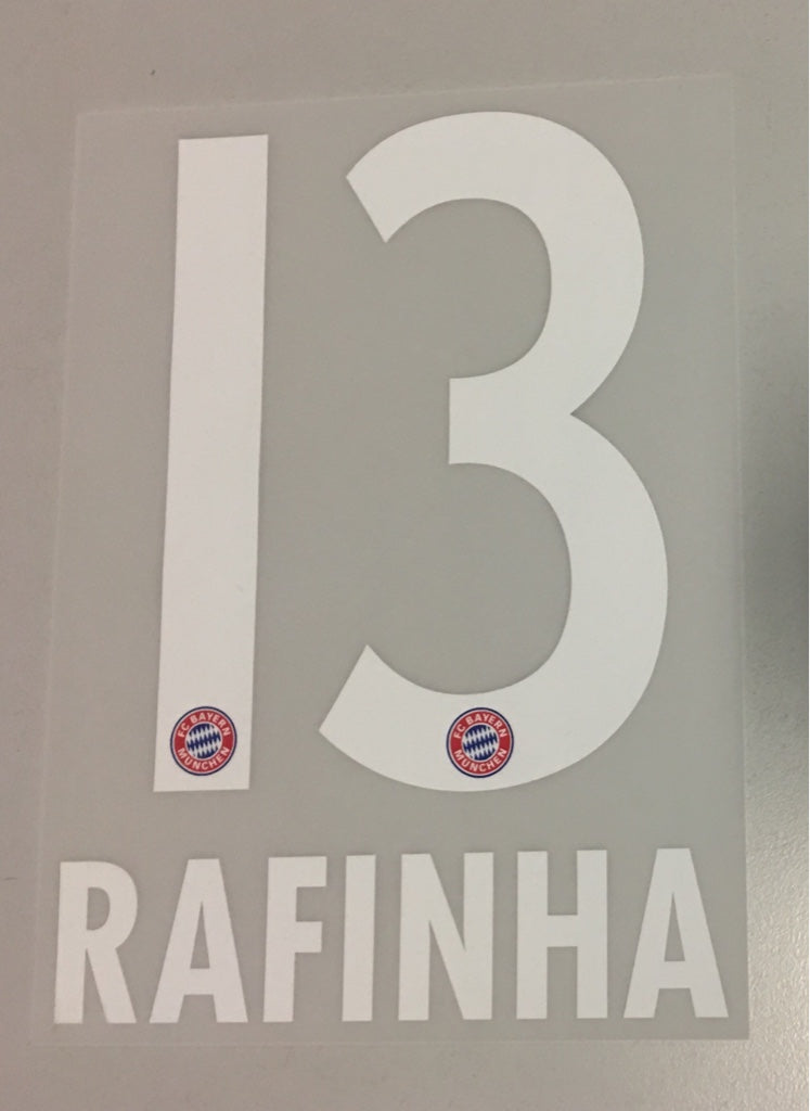 Original FC Bayern München Trikot-Flock 17cm - RAFINHA 13