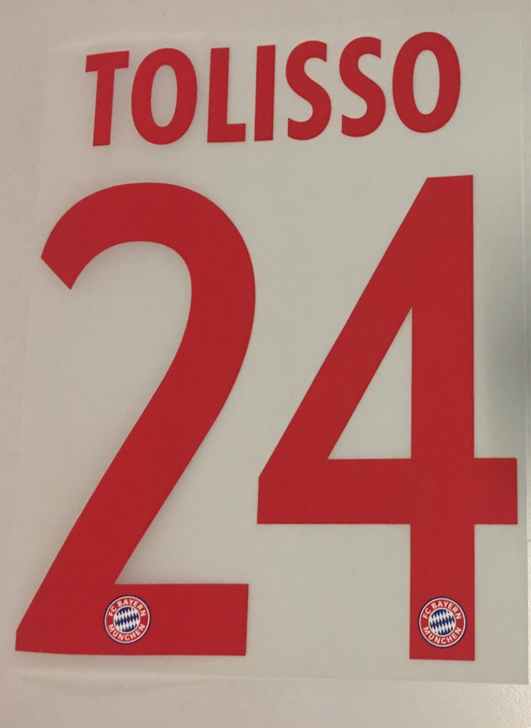 Original FC Bayern München Trikot-Flock 23cm - TOLISSO 24