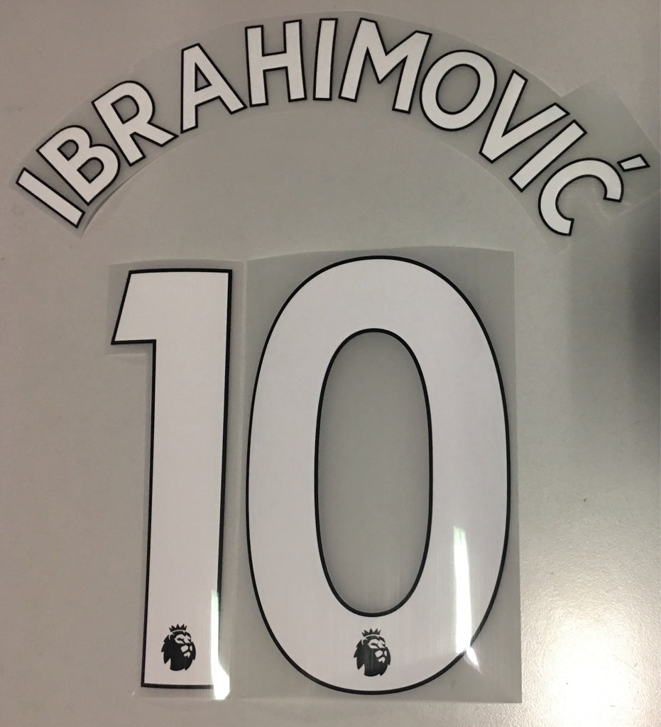 Original Premier League Trikot-Flock 23cm - IBRAHIMOVIC 10