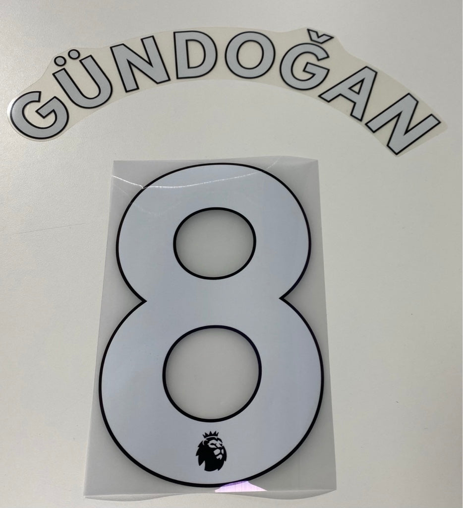 Original Premier League Trikot-Flock 23cm - GÜNDOGAN 8