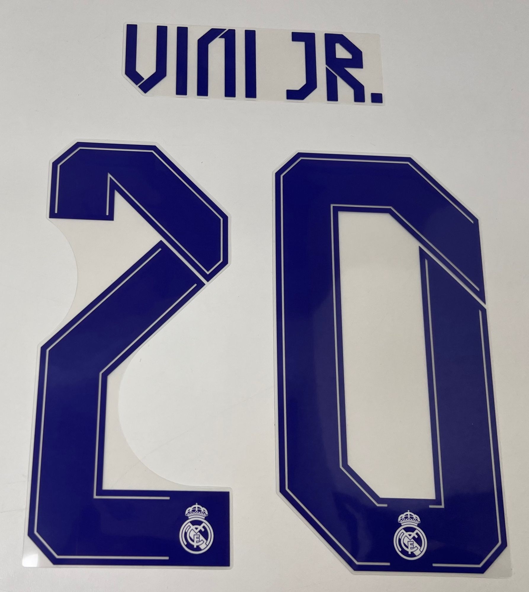 Original Real Madrid Home Trikot-Flock 26cm - VINI JR. 20