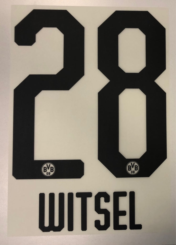 Original BVB Borussia Dortmund Trikot-Flock 20cm - WITSEL 28