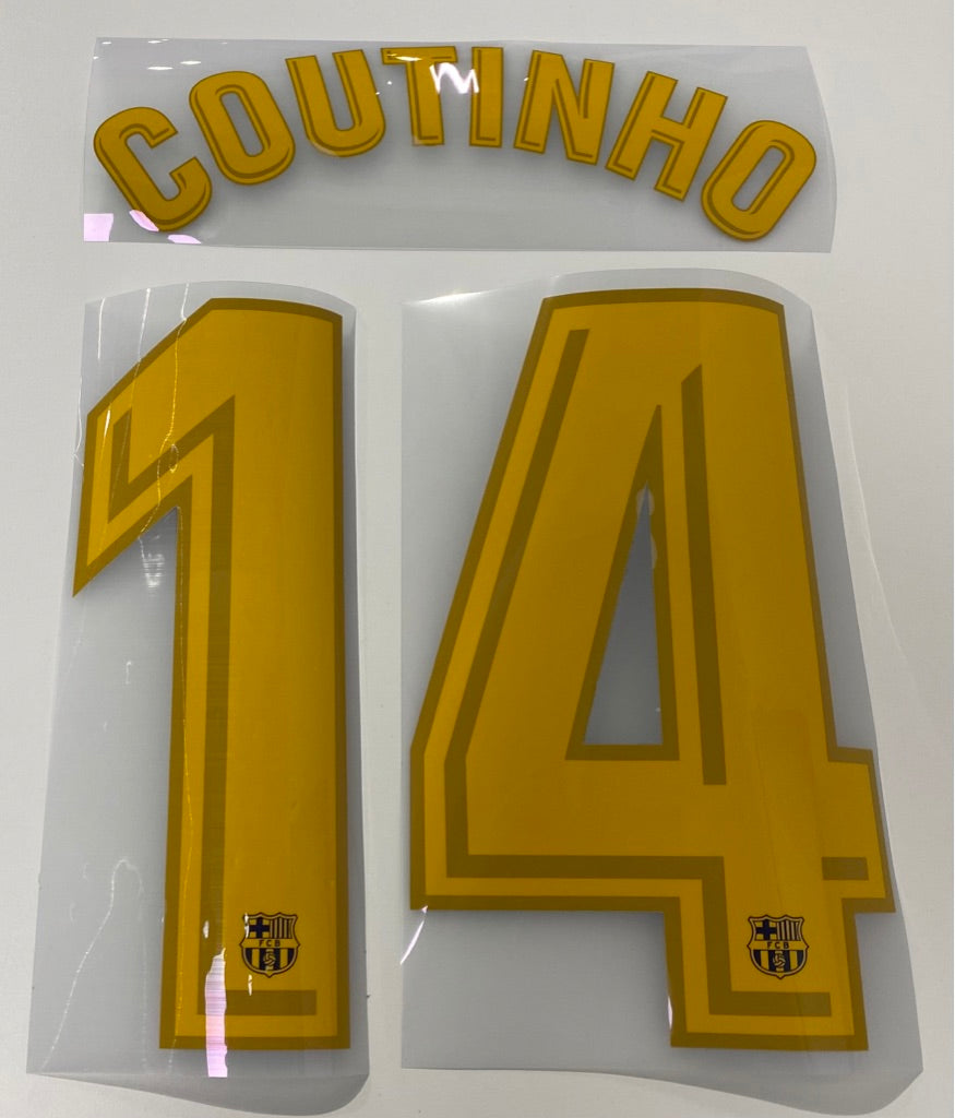 Original FC Barcelona Trikot-Flock 25cm - COUTINHO 14