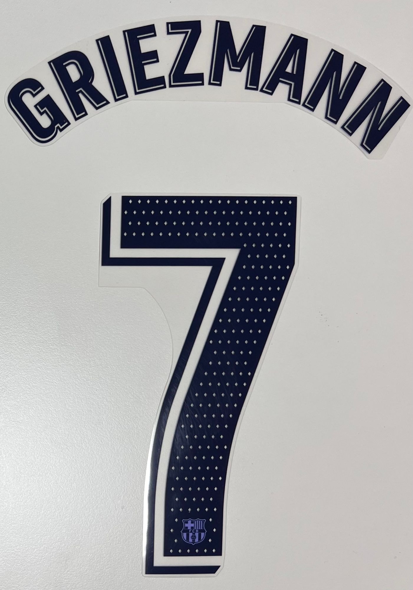 Original FC Barcelona Trikot-Flock 27cm - GRIEZMANN 7