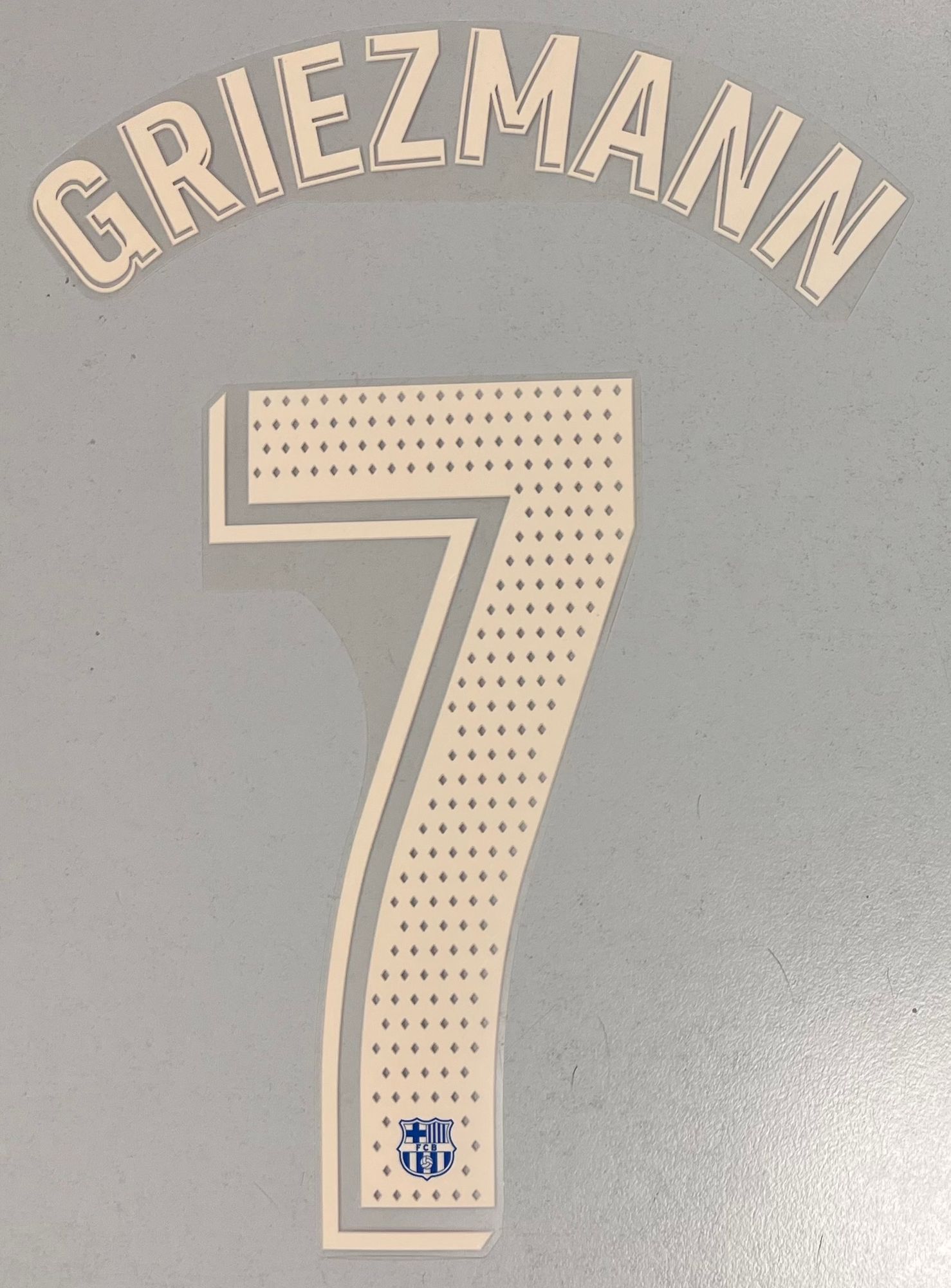 Original FC Barcelona Trikot-Flock 22cm - GRIEZMANN 7