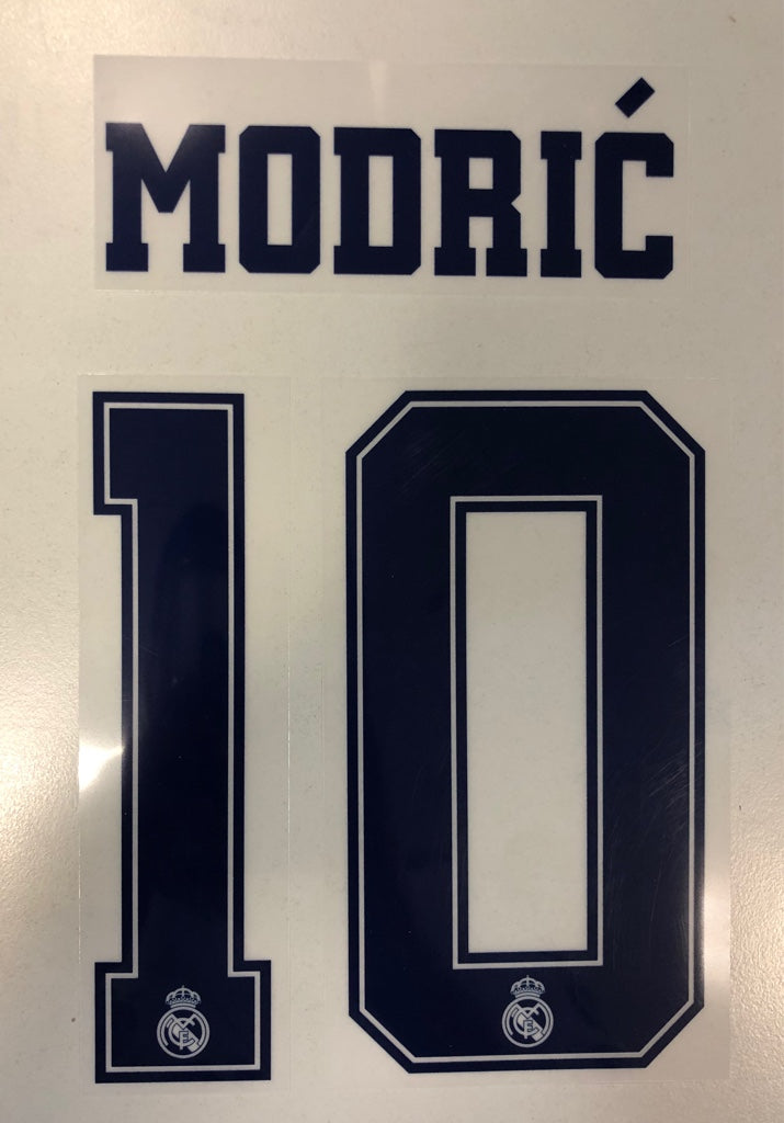 Original Real Madrid 3rd Trikot-Flock 16cm - MODRIC´ 10