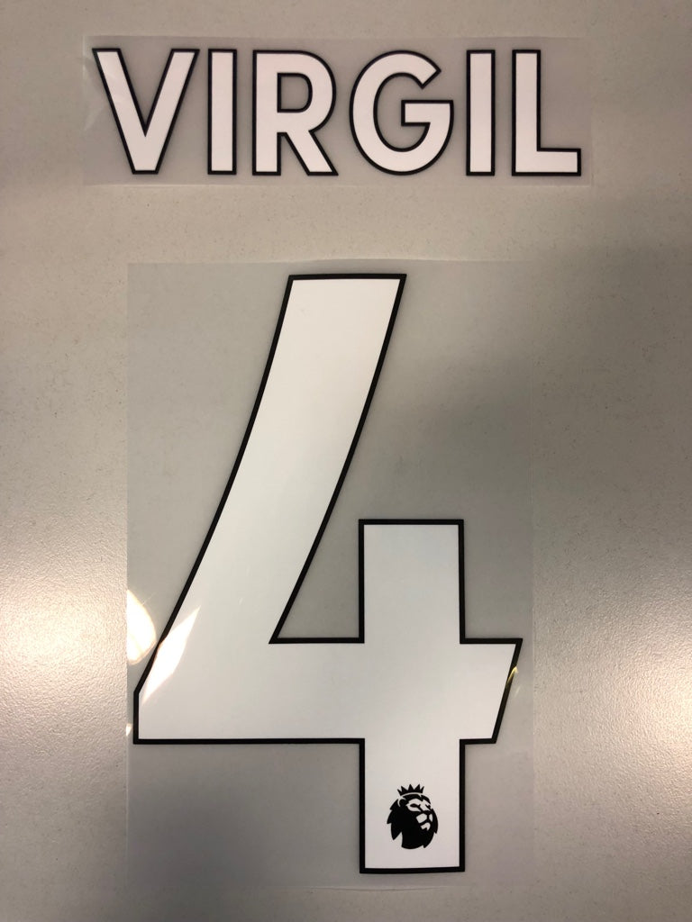 Original Premier League Trikot-Flock 23cm - VIRGIL 4