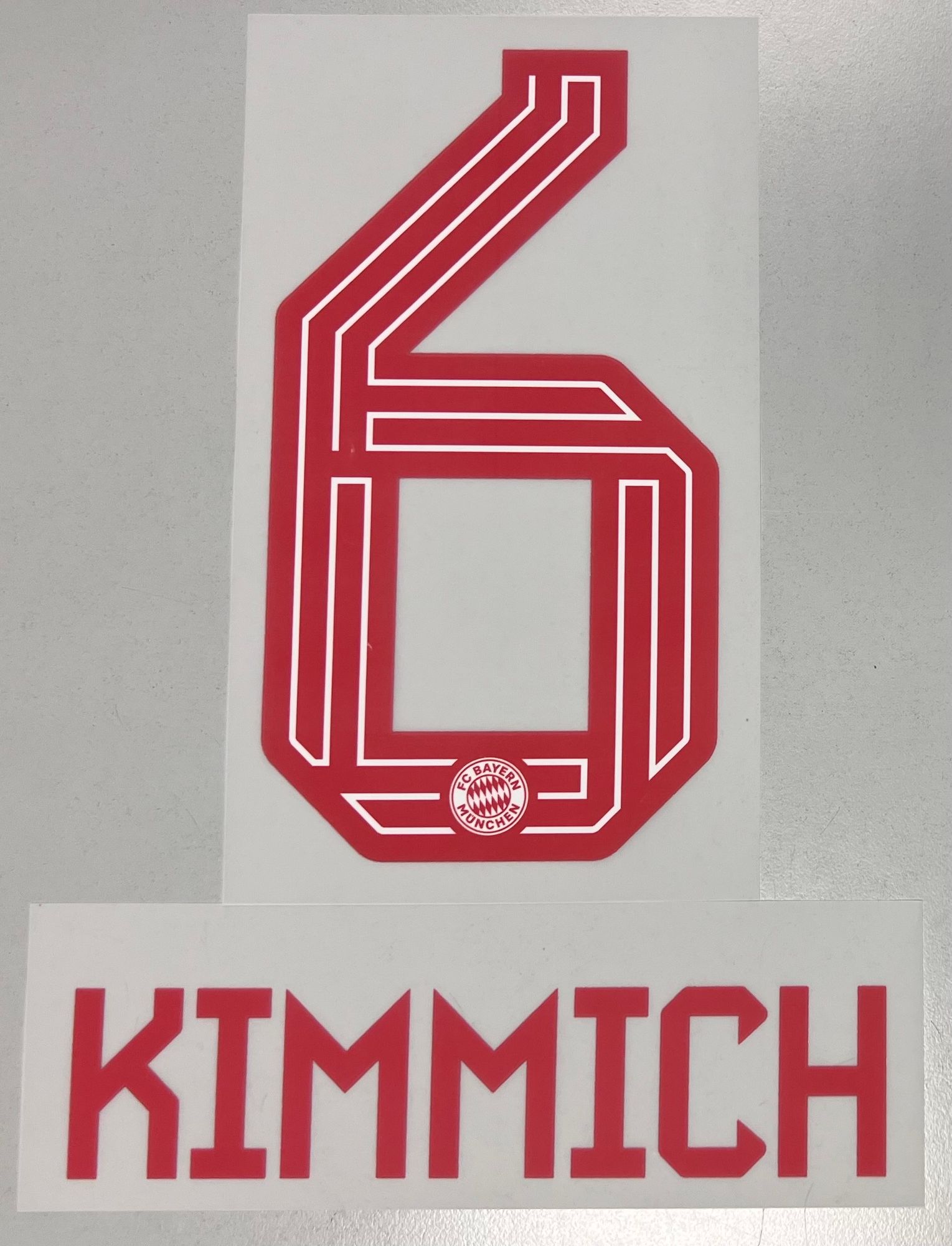 Original FC Bayern München Trikot-Flock 23cm - KIMMICH 6