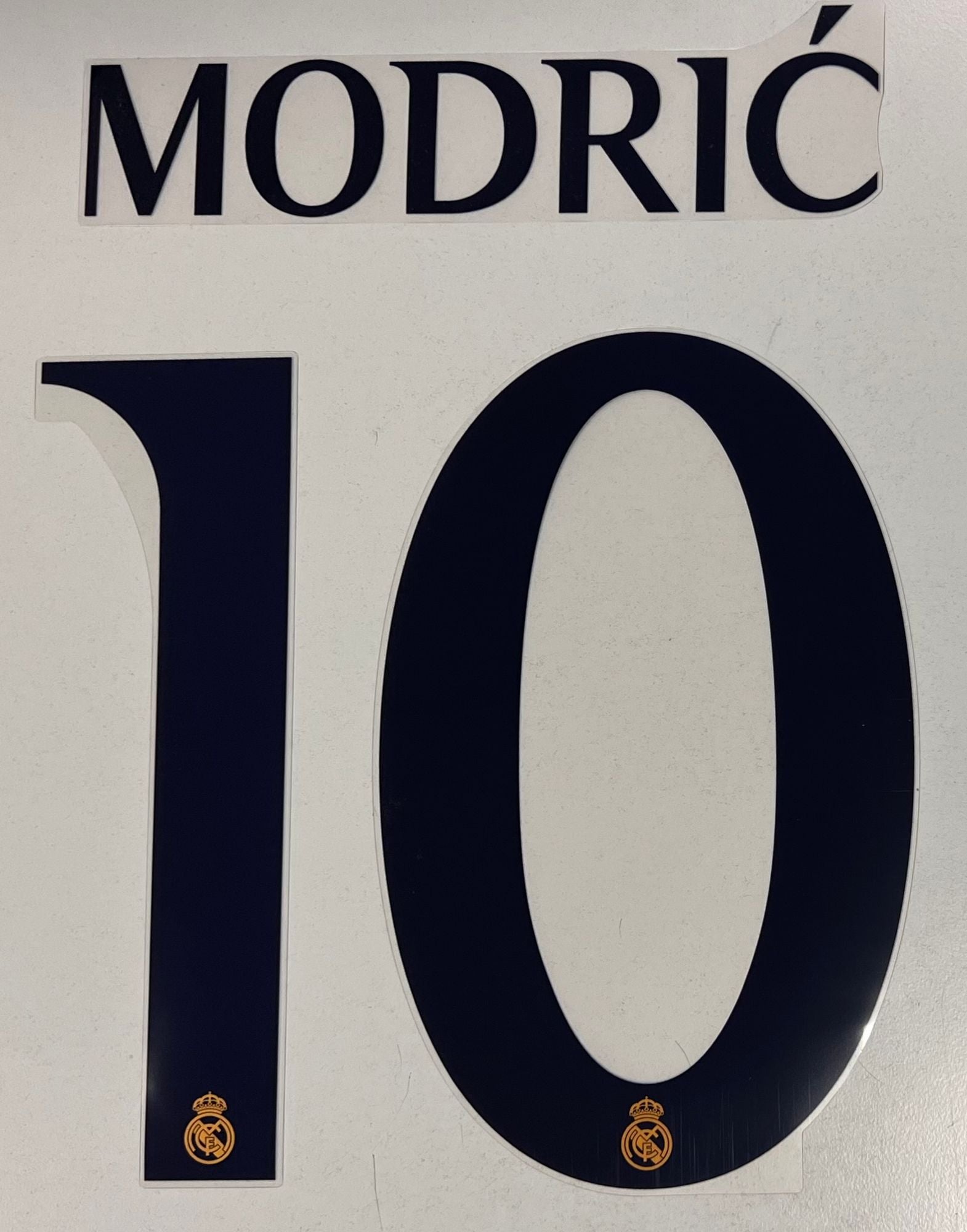 Original Real Madrid Trikot-Flock 27cm - MODRIC 10