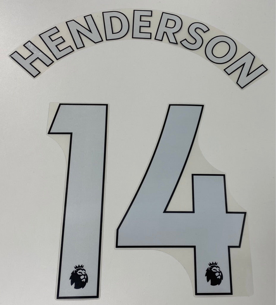 Original Premier League Trikot-Flock 23cm - HENDERSON 14