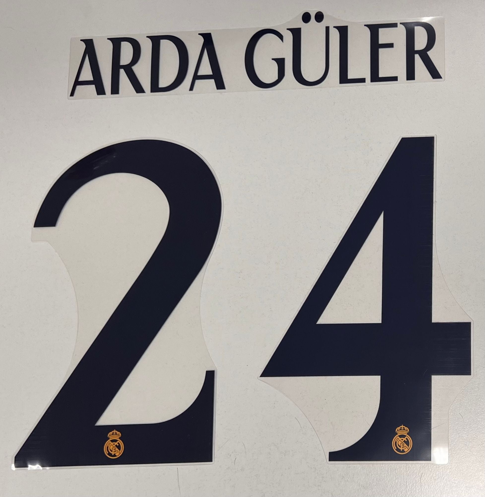 Original Real Madrid Trikot-Flock 27cm - ARDA GÜLER 24