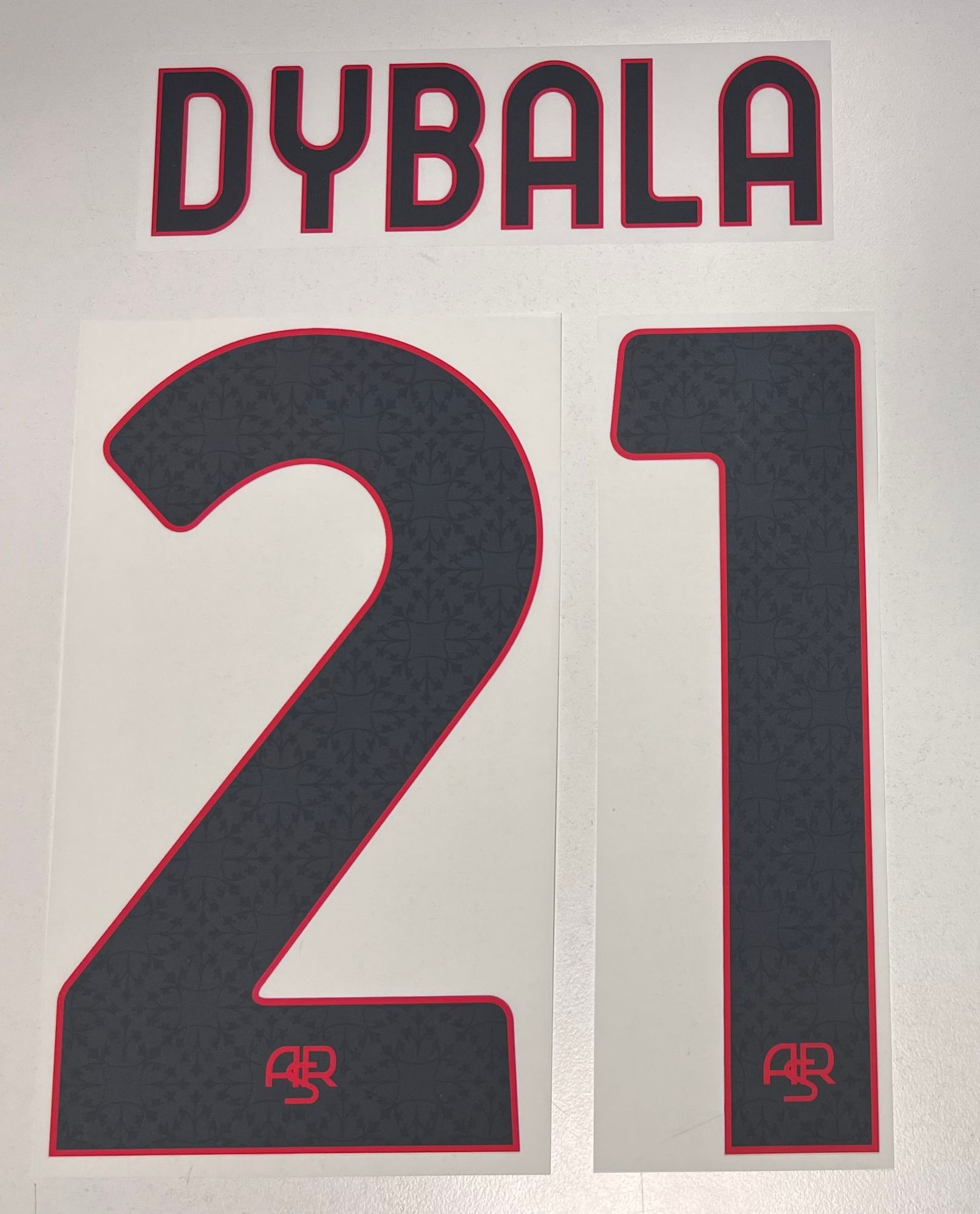 Original AS Rom Trikot-Flock 25cm - DYBALA 21