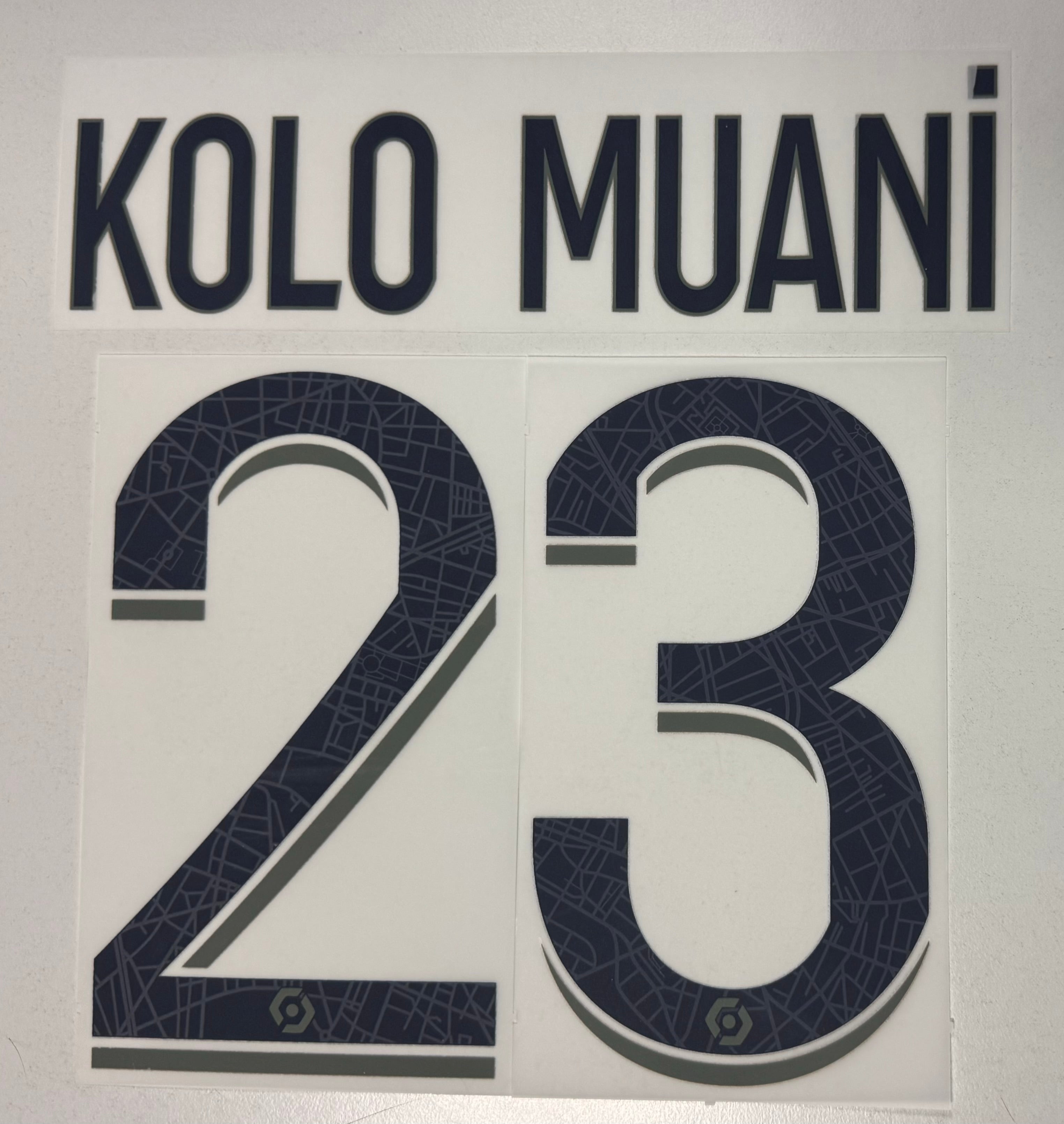 Original Paris Saint-Germain 4th Trikot-Flock 20cm - KOLO MUANI 23