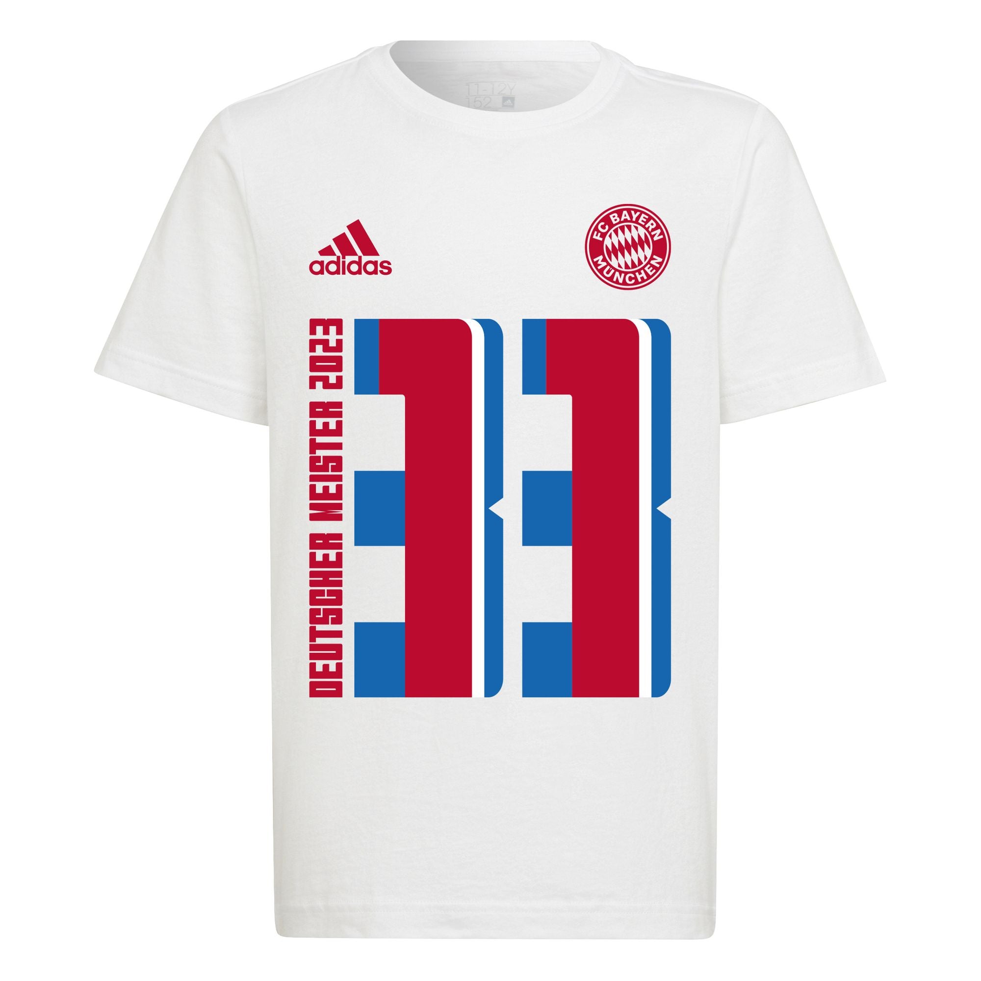 FCB BAYERN MÜNCHEN Meistershirt Kinder 23 weiß