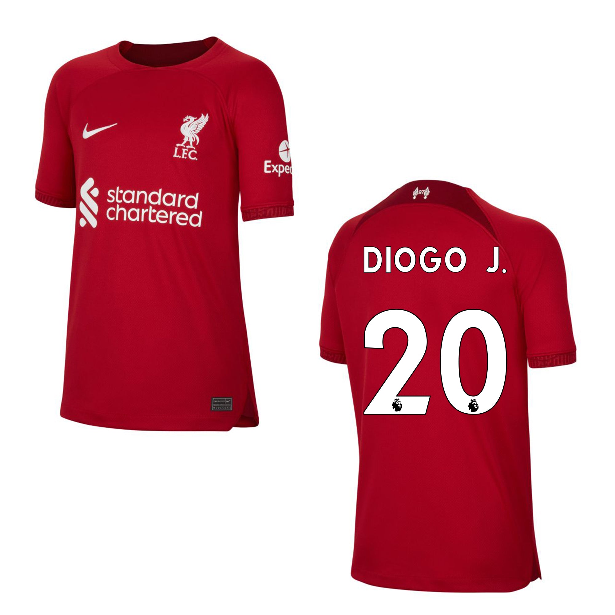 nike FC LIVERPOOL Trikot Home Kinder 22 / 23 - DIOGO J. 20