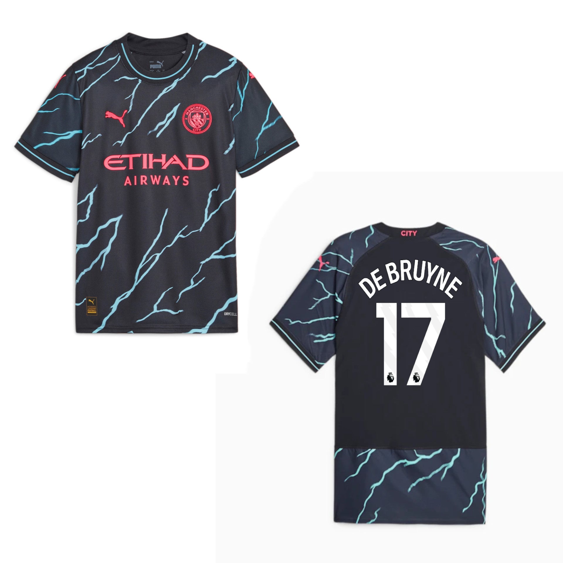 puma MANCHESTER CITY Trikot 3rd Herren 23 / 24 - DE BRUYNE 17