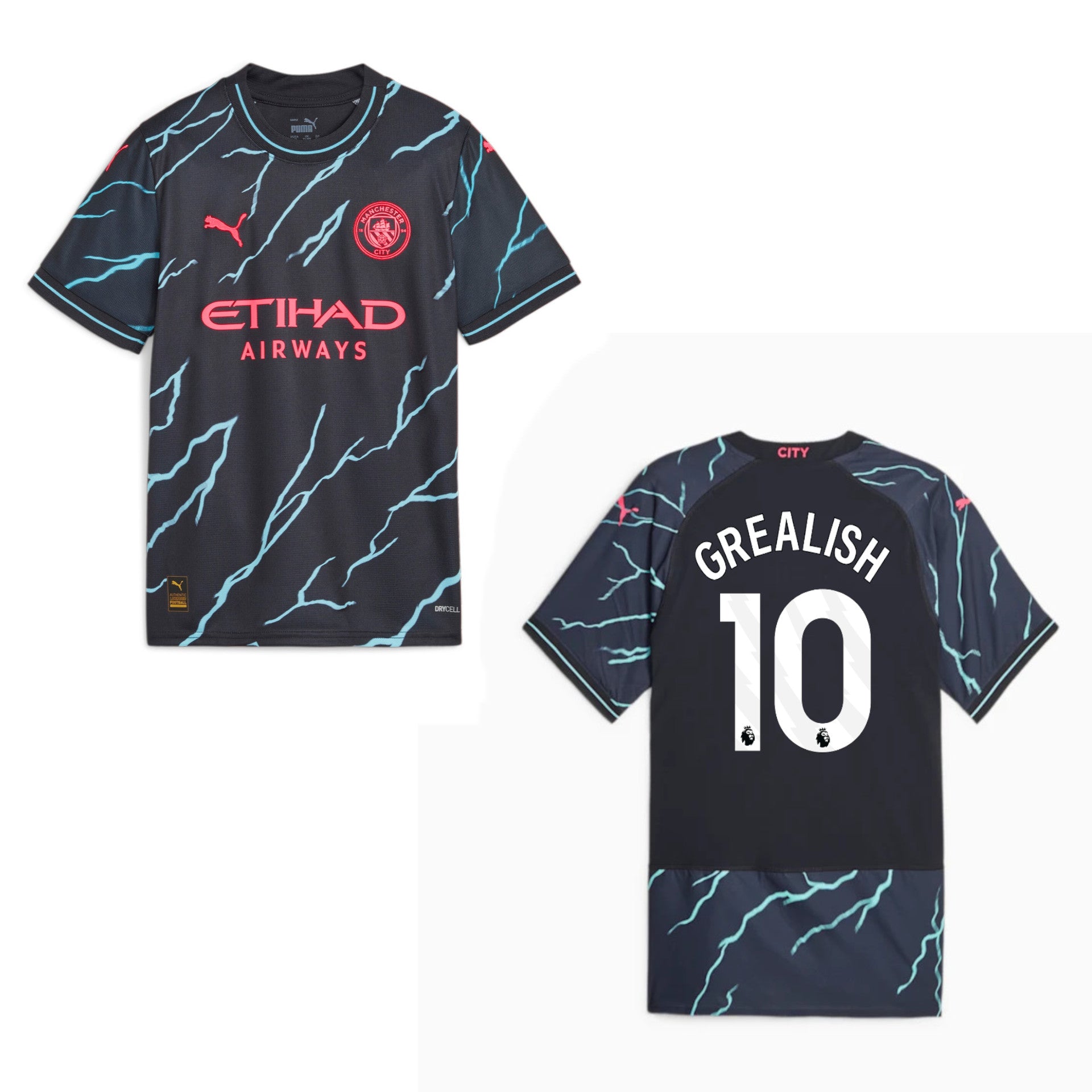 puma MANCHESTER CITY Trikot 3rd Kinder 23 / 24 - GREALISH 10