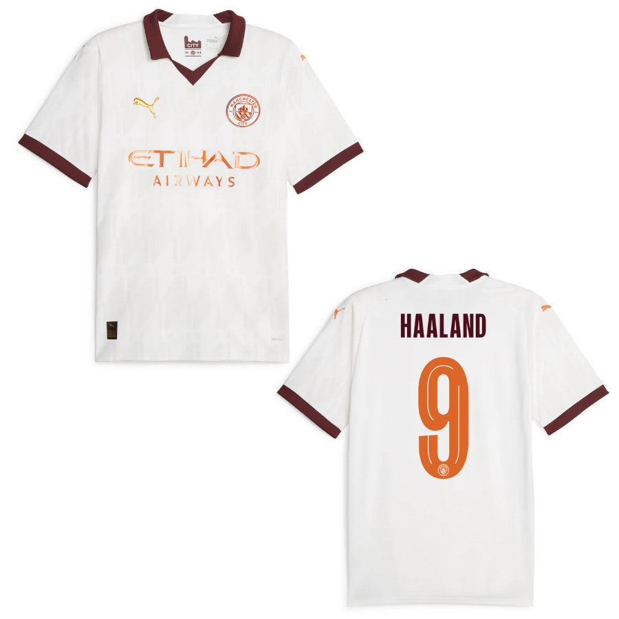 puma MANCHESTER CITY Trikot Away Herren 23 / 24 - HAALAND 9 ( Champions League Style )