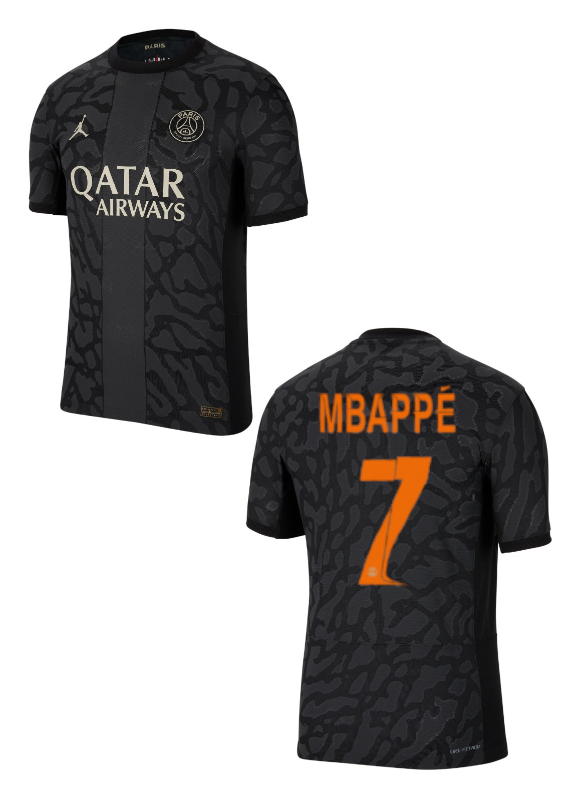 PSG PARIS SAINT-GERMAIN Trikot 3rd Herren 23 / 24 - MBAPPÉ 7 (Champions League Style)