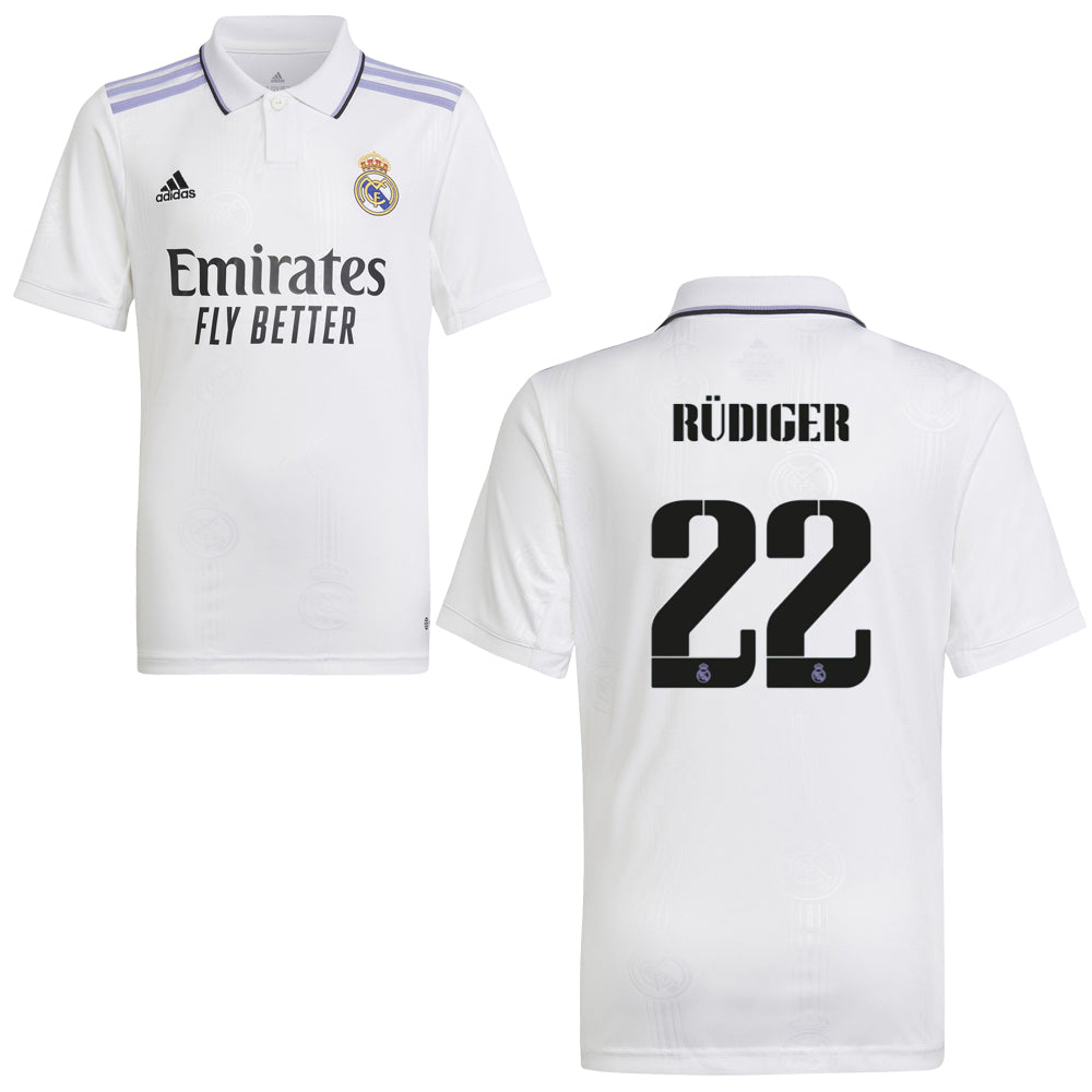 REAL MADRID Trikot Home Kinder 22 / 23 - RÜDIGER 22