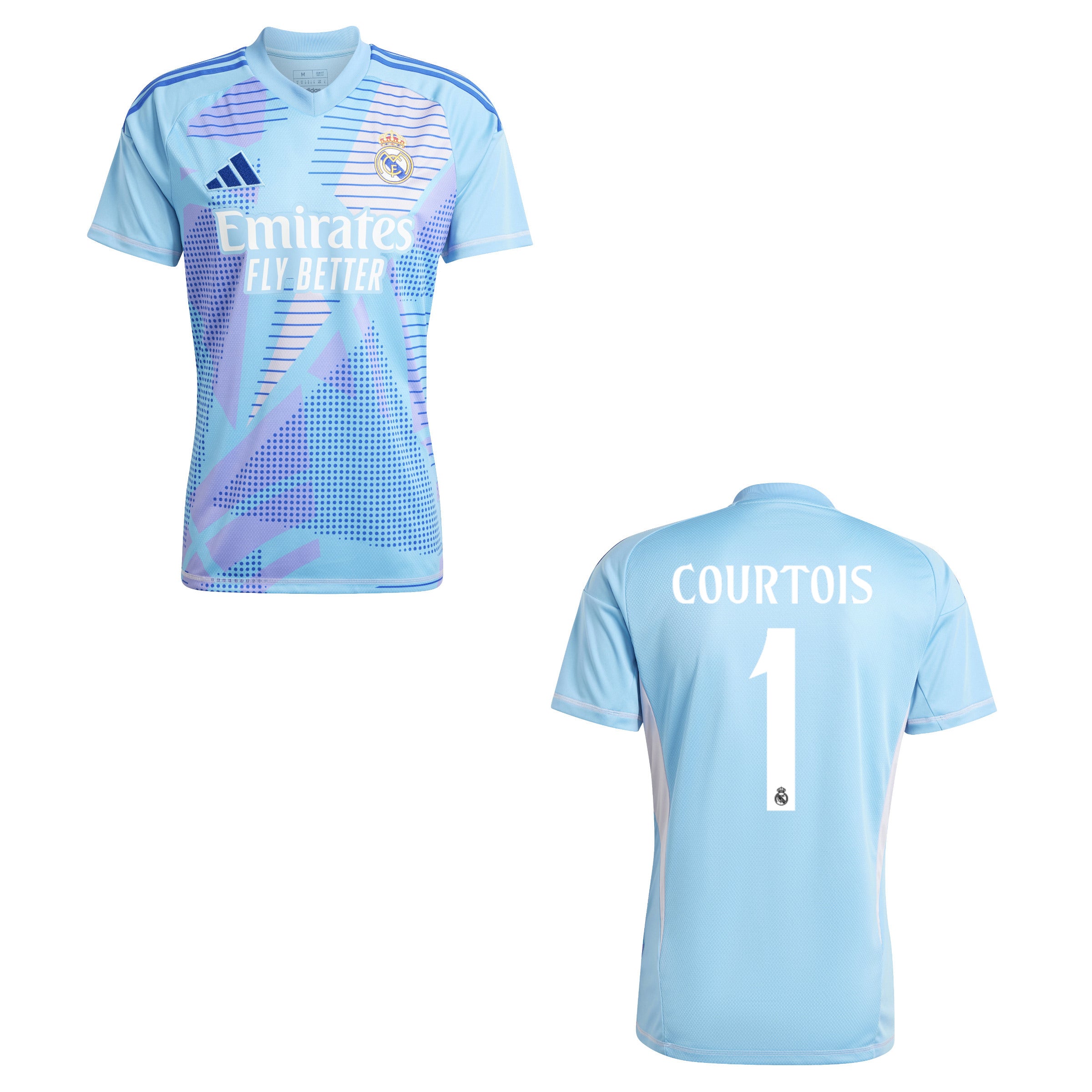 REAL MADRID Trikot Torwart Kinder blau 24 / 25 - COURTOIS 1