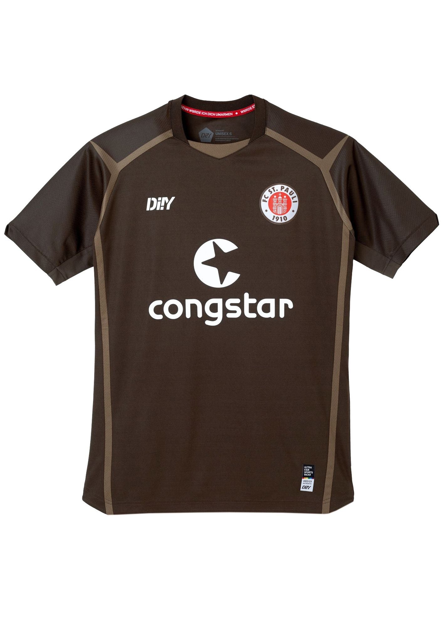 DI!Y FC ST. PAULI Trikot Authentic Home Herren 22 / 23