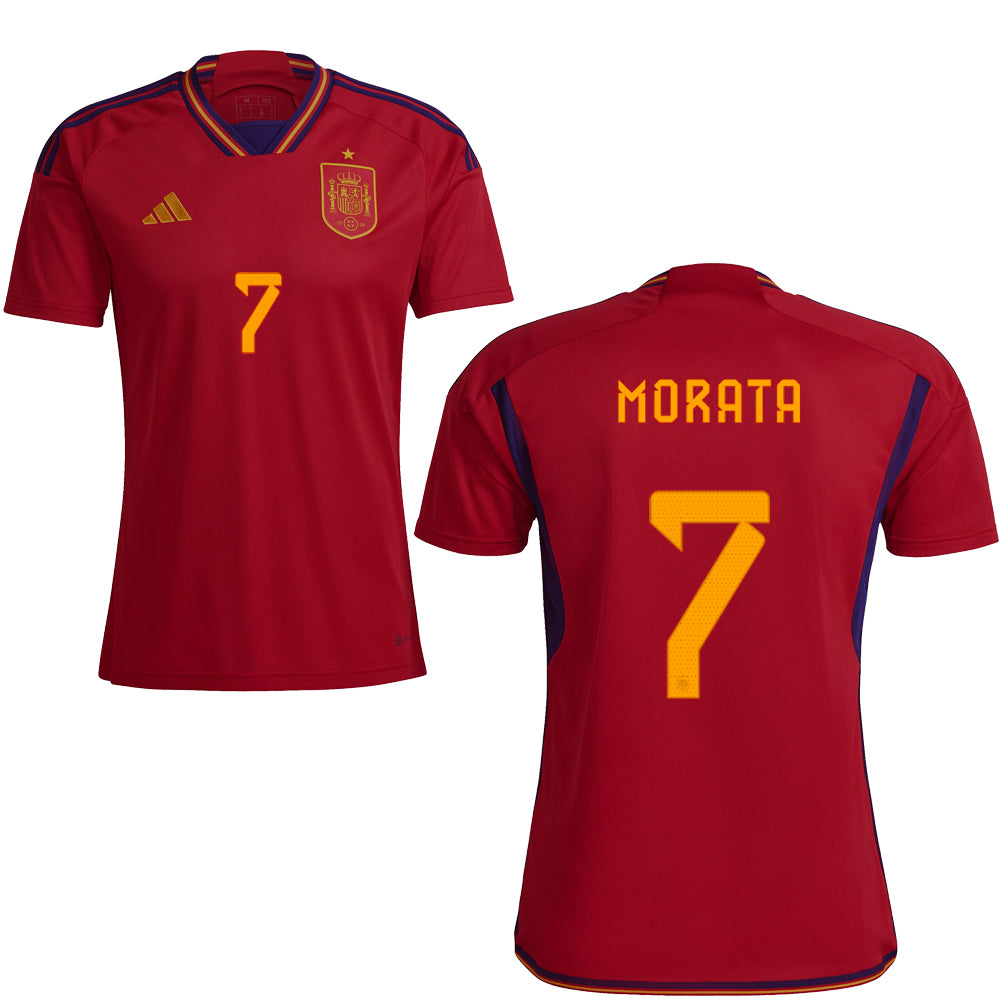 FEF SPANIEN Trikot Home Herren WM 2022 - MORATA 7