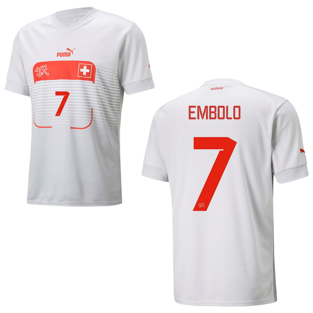 puma SCHWEIZ Trikot Away Kinder WM 2022 - EMBOLO 7