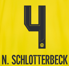 Original BVB Borussia Dortmund Trikot-Flock - N. SCHLOTTERBECK 4