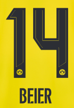 Original BVB Borussia Dortmund Trikot-Flock - BEIER 14