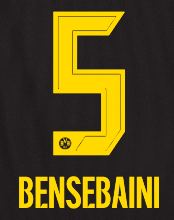 Original BVB Borussia Dortmund Trikot-Flock - BENSEBAINI 5