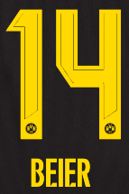 Original BVB Borussia Dortmund Trikot-Flock - BEIER 14