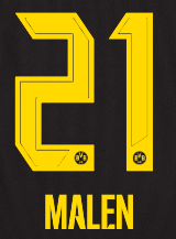 Original BVB Borussia Dortmund Trikot-Flock - MALEN 21