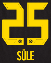 Original BVB Borussia Dortmund Trikot-Flock - SÜLE 25