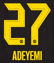 Original BVB Borussia Dortmund Trikot-Flock - ADEYEMI 27