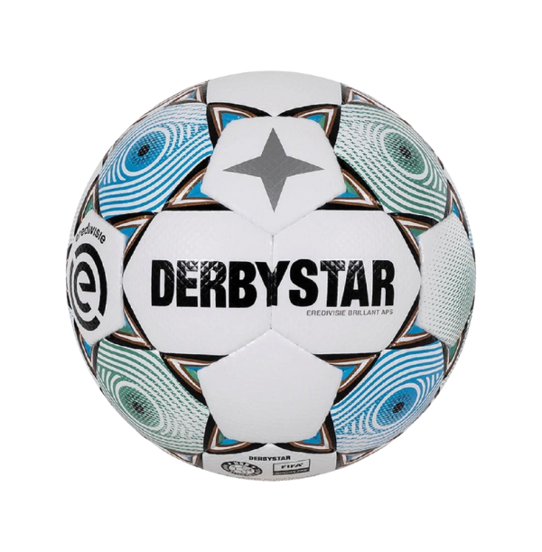 derbystar EREDIVISIE BRILLANT APS V23 Spielball Gr. 5 weiß-blau-grün