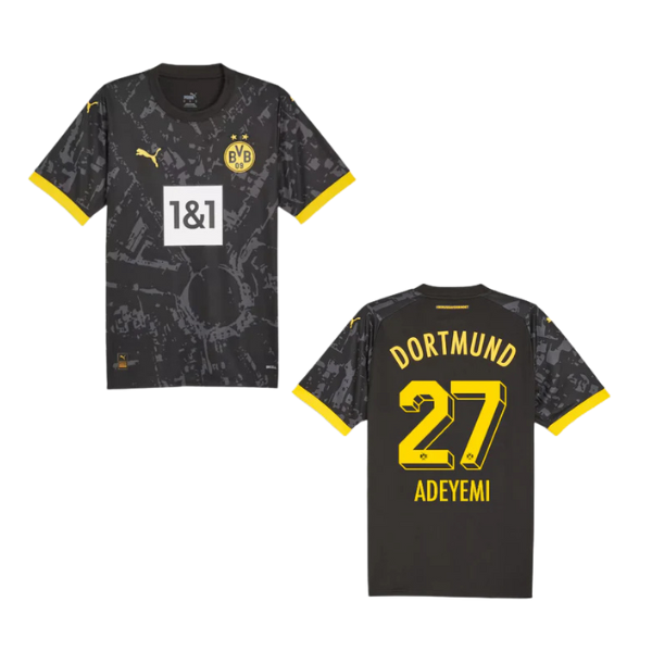 puma BVB BORUSSIA DORTMUND Trikot Away Frauen 23 / 24 - ADEYEMI 27