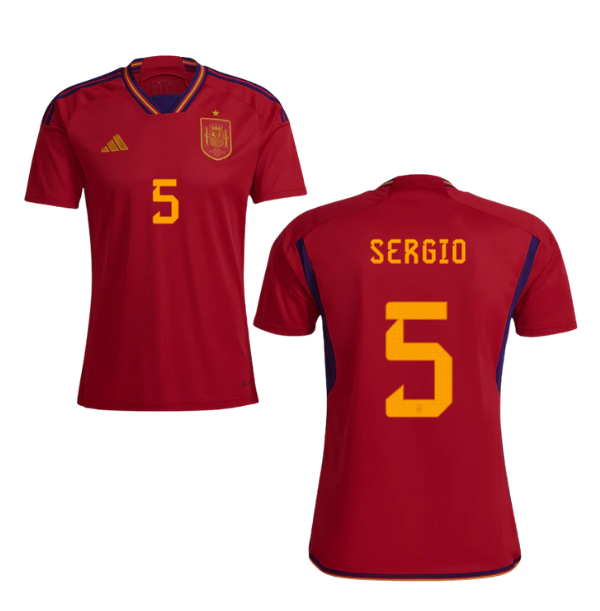 FEF SPANIEN Trikot Home Kinder WM 2022 - SERGIO 5